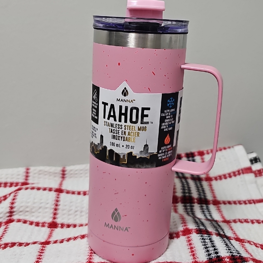 Manna Pink Speckled Stainless Steel Mug